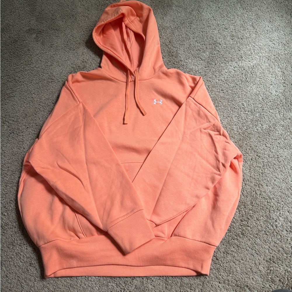 Under Armour peach hoodie